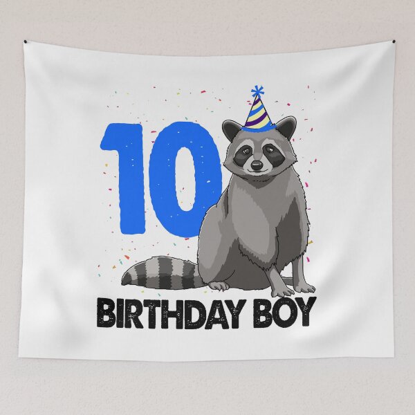 Item preview, Birthday Boy 10 Raccoon designed and sold by Bendthetrend.