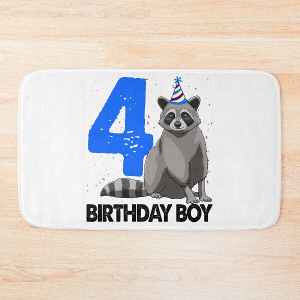 Item preview, Birthday Boy 4 Raccoon designed and sold by Bendthetrend.