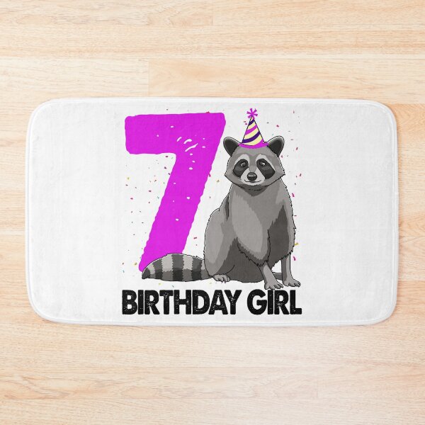 Item preview, Birthday Girl 7 Raccoon designed and sold by Bendthetrend.