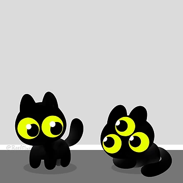 Artwork thumbnail, Spooky black cats by RaspberryMoon