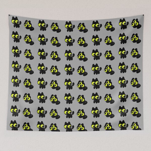 Item preview, Spooky black cats designed and sold by RaspberryMoon.