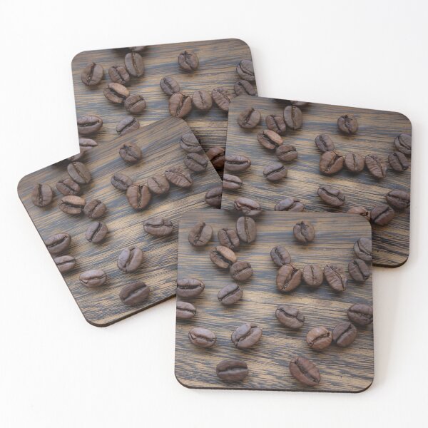 Item preview, Roasted coffee beans on wooden background. designed and sold by Coffee Lifestyle.