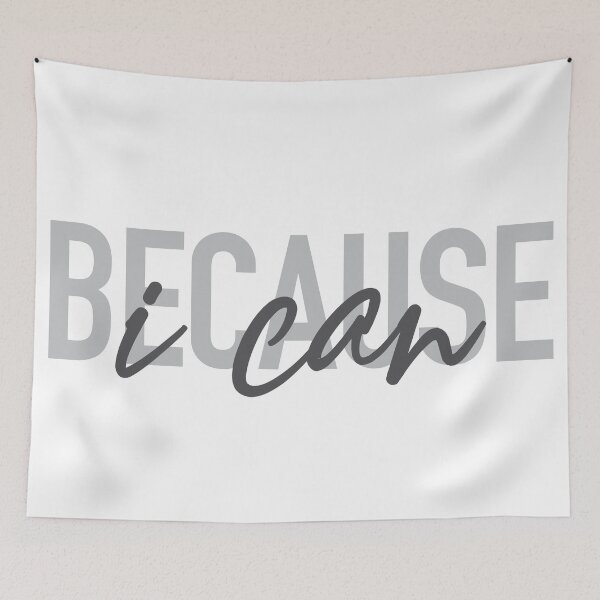 Item preview, Simple, modern, cool, urban typographic design of Because I can designed and sold by theendup.