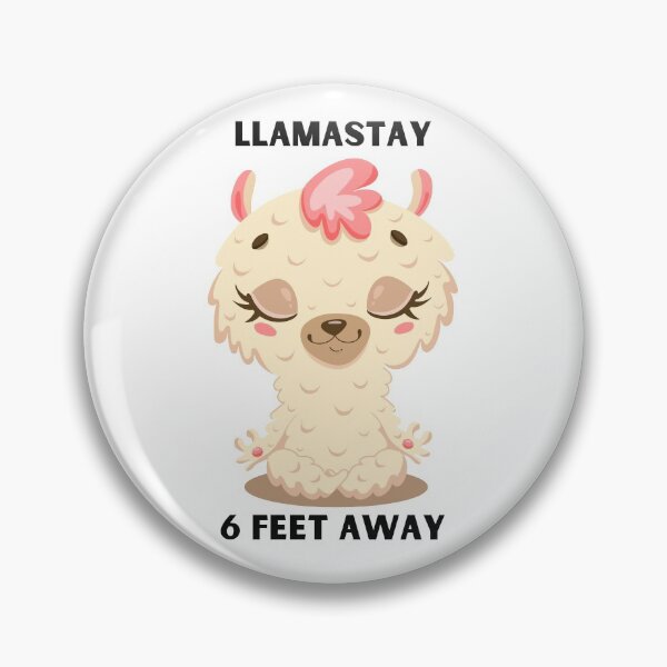Item preview, Llamastay 6 feet away designed and sold by YuneDesigns.