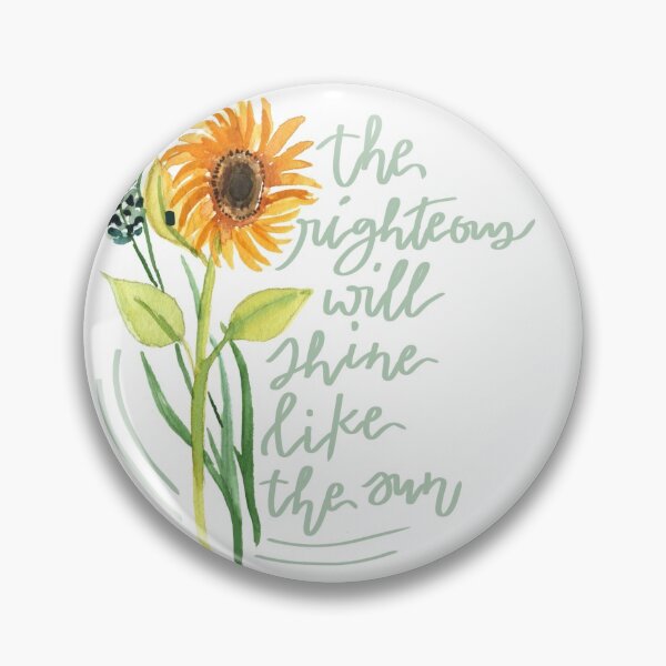Item preview, The righteous will shine like the sun // watercolor Bible verse  designed and sold by ashymd.