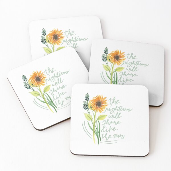 Item preview, The righteous will shine like the sun // watercolor Bible verse  designed and sold by ashymd.