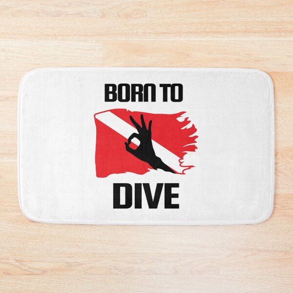 Item preview, Born to Dive - Scuba Diving - Diver - Dive Flag designed and sold by ArtbyPau.