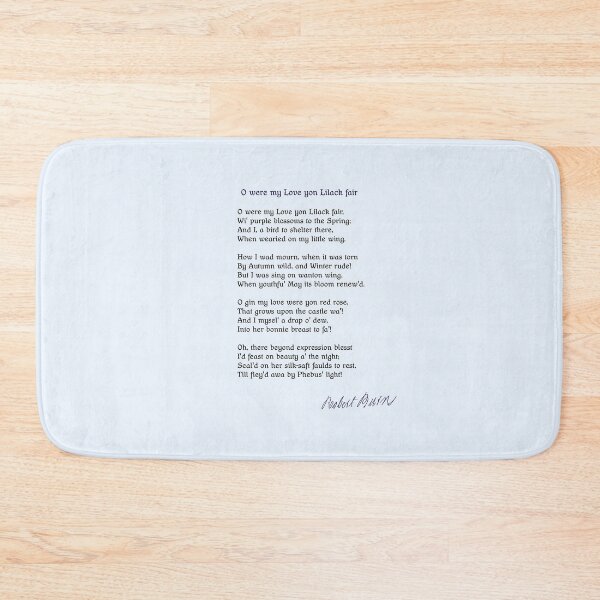 Item preview, Robert Burns O Were My Love Yon Lilac Fair designed and sold by whiskydesigns.