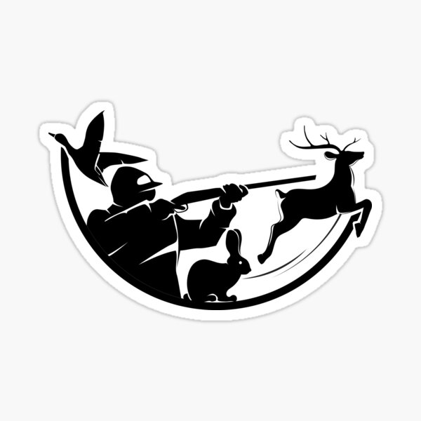 WILD HUNTER Sticker for Sale by trip of a lifestyle