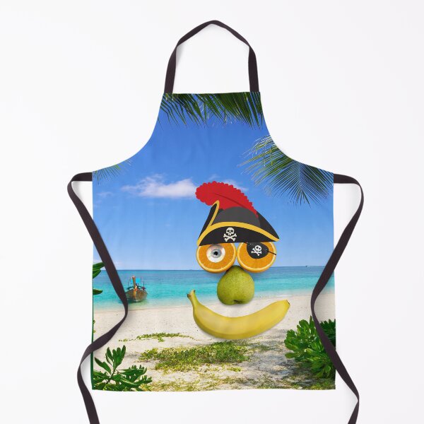 Item preview, Funny kids’ pirate on a tropical island. Captain Fruityface! designed and sold by Cosmic-Ferret.