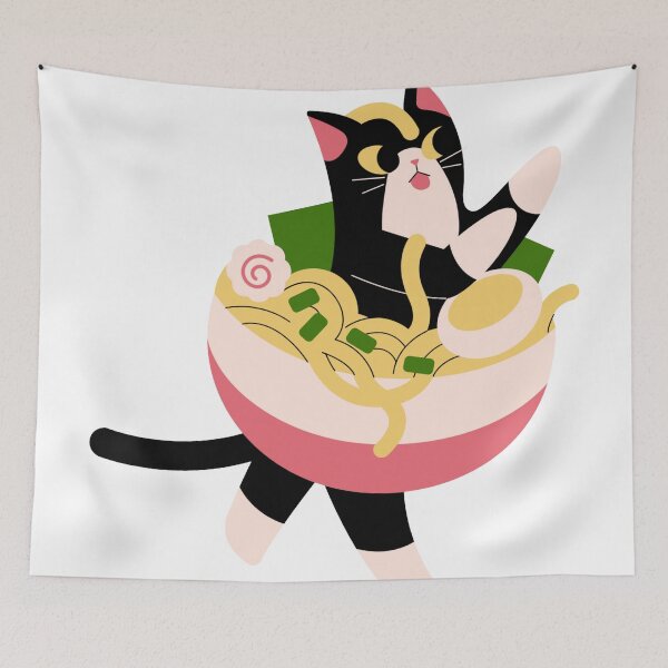 Item preview, Myamyeon | Ramen | ramyeon  Anime Cat designed and sold by Dryyfryy.