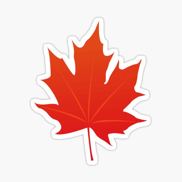 Canada Maple Leaf Sticker For Sale By Penci Redbubble