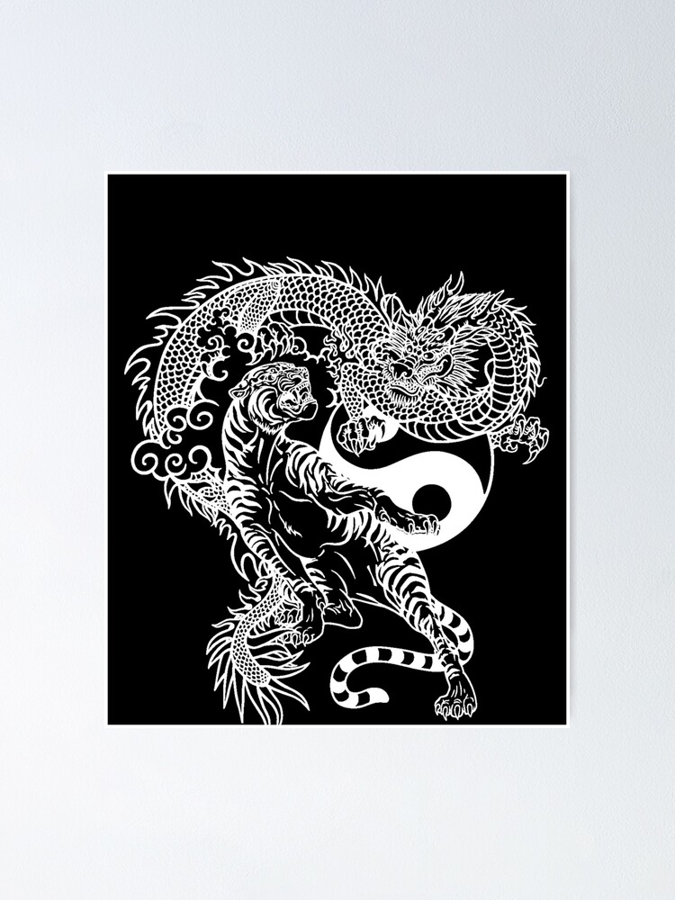 Chinese Dragon Tattoo Style - Chinese Dragon - Posters and Art Prints