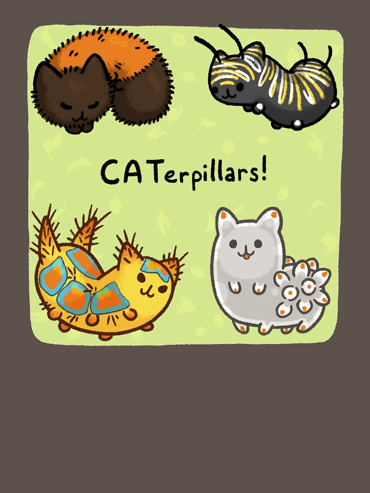Thumbnail 4 of 4, V-Neck T-Shirt, CAT-erpillars designed and sold by RaspberryMoon.