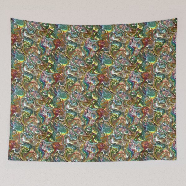 Item preview, Bright coloured luminous abstract pattern  designed and sold by Valdilana.