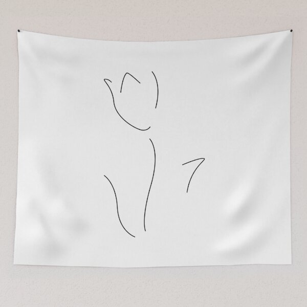 Item preview, Minimalist Line Art Tulip designed and sold by CiaraPrints.