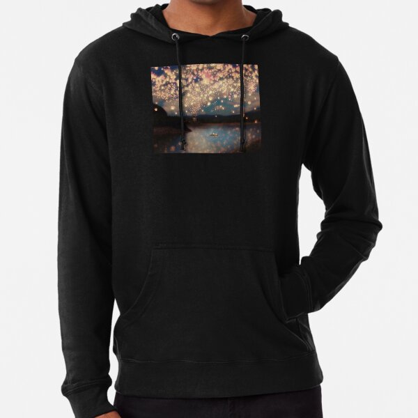 Wish Lanterns for Love Lightweight Hoodie