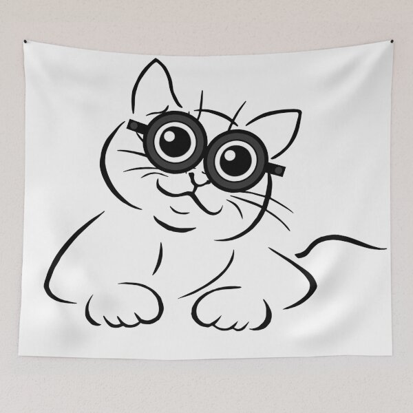 Item preview, Cat with sunglasses designed and sold by Thecaveofcat.