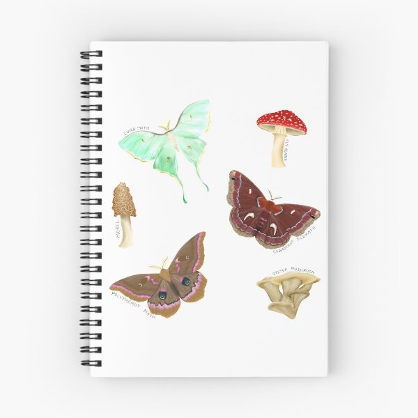 Artikelvorschau, Pilze und Motten entworfen und verkauft von Fernheart Designs.