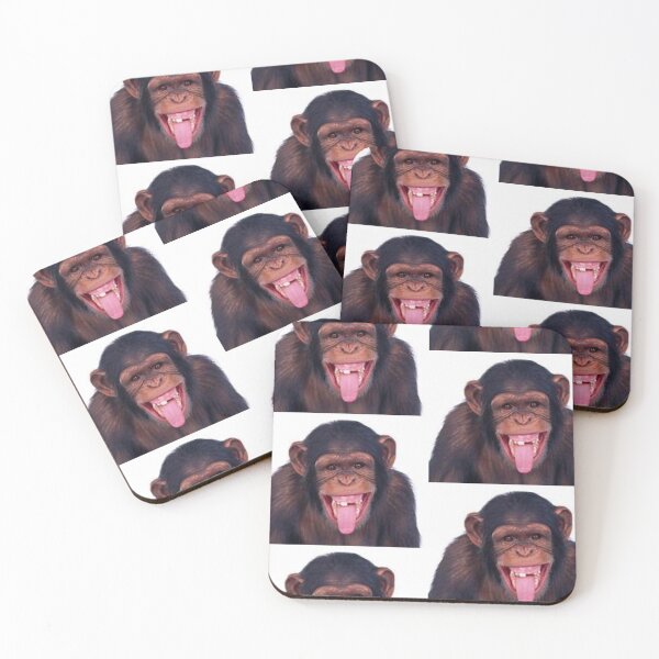 Item preview, Funny Monkey Sticking Tongue Out Print designed and sold by MyQuirkyDesigns.