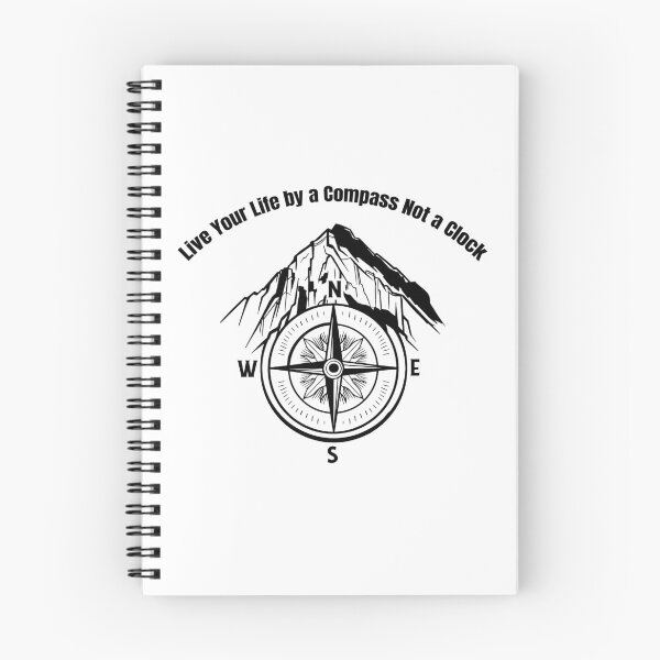 Item preview, Live Your Life by a Compass Not a Clock Graphic designed and sold by HikingInWindsor.