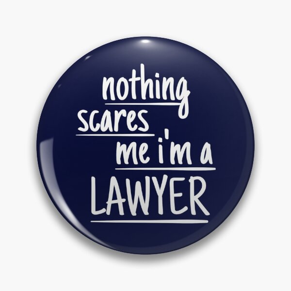 Item preview, Nothing scares me i'm a lawyer - funny lawyer gift (white/grey) designed and sold by PickaSticka.