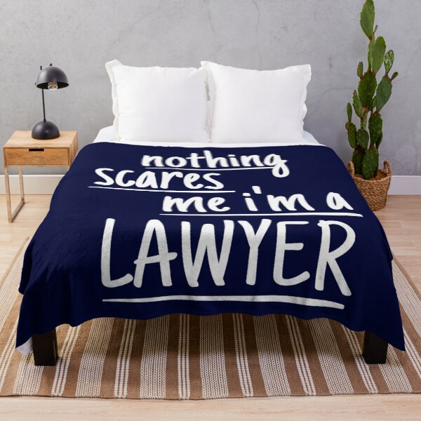 Item preview, Nothing scares me i'm a lawyer - funny lawyer gift (white/grey) designed and sold by PickaSticka.