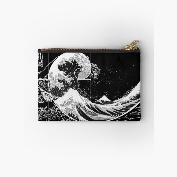 Item preview, Hokusai Meets Fibonacci, Black and WHite designed and sold by SymbolGrafix.