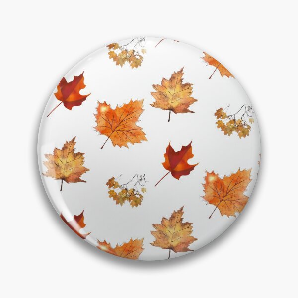 Artikelvorschau, Gebranntes orangefarbenes Herbstlaubmuster entworfen und verkauft von BrissetSunshine.
