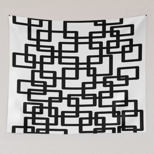 Item preview, Rectangle And Square Geometry Pattern designed and sold by ZubiyaArt.