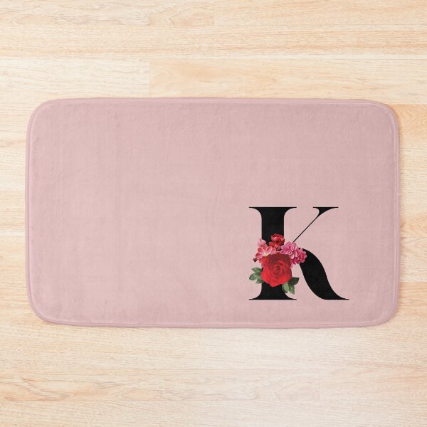 Item preview,  Black Floral Letter K | English Alphabet Series  designed and sold by BYNANA80.