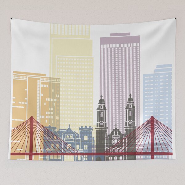 Item preview, Omaha skyline poster designed and sold by paulrommer.