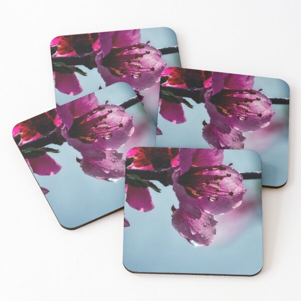 Item preview, Peach Flower Raindrop Captures the Sun designed and sold by Thymely.
