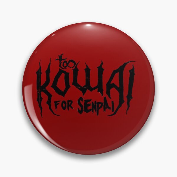 Item preview, Too Kowai for Senpai (Black) designed and sold by Domestic Platypus.