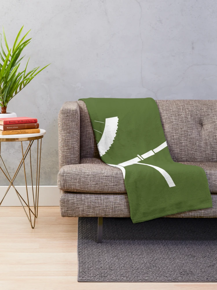 Thumbnail 2 of 6, Throw Blanket, White Mountainbike Rear View designed and sold by RabeDesigns.