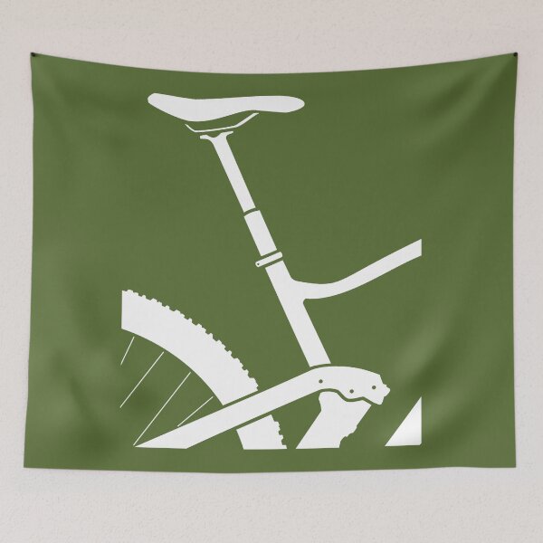 Item preview, White Mountainbike Rear View designed and sold by RabeDesigns.