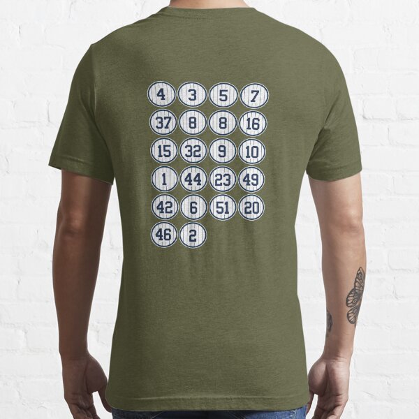 THE NEW YORK RETIRED NUMBERS MONUMENT PARK VINTAGE SHIRT AND