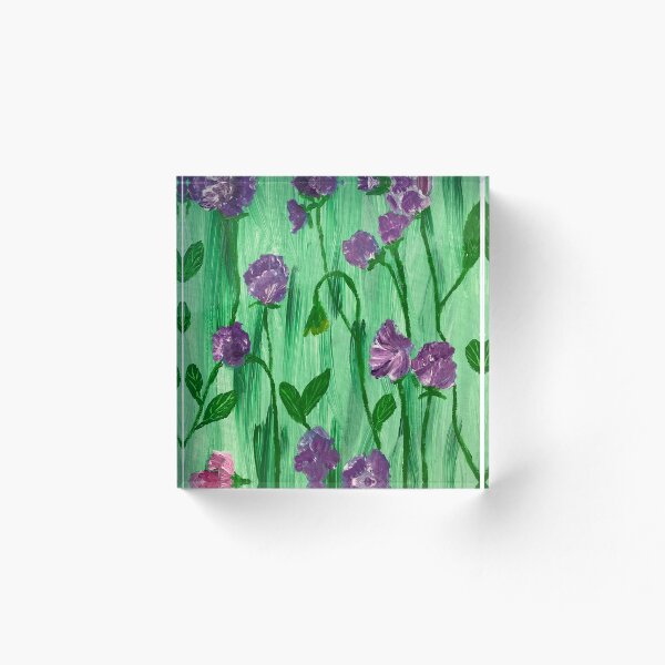 Aperçu de l'œuvre Pois sucrés dans un fond vert créée et vendue par Ruth Breen Artwork .