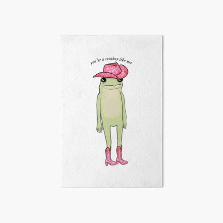 Vista previa del artículo con la obra «eres un vaquero como yo rana», diseñado y vendido por annelisewolfe.
