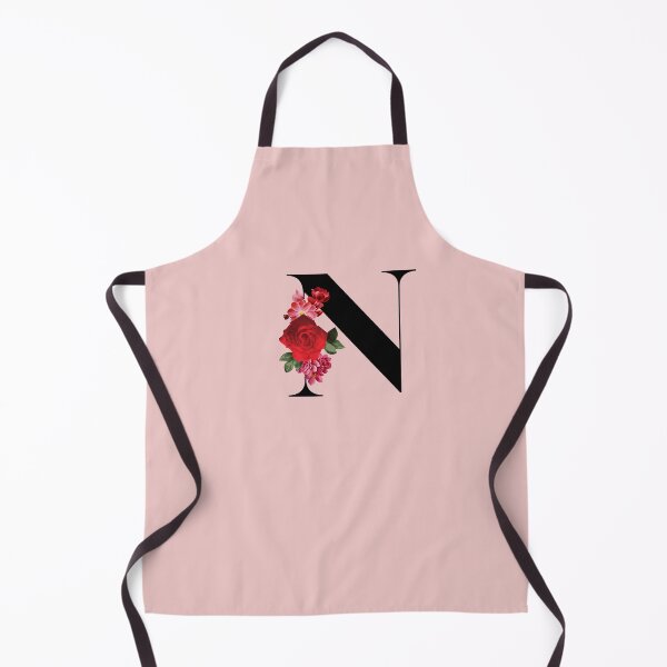 Item preview, Black Floral Letter N | English Alphabet Series designed and sold by BYNANA80.