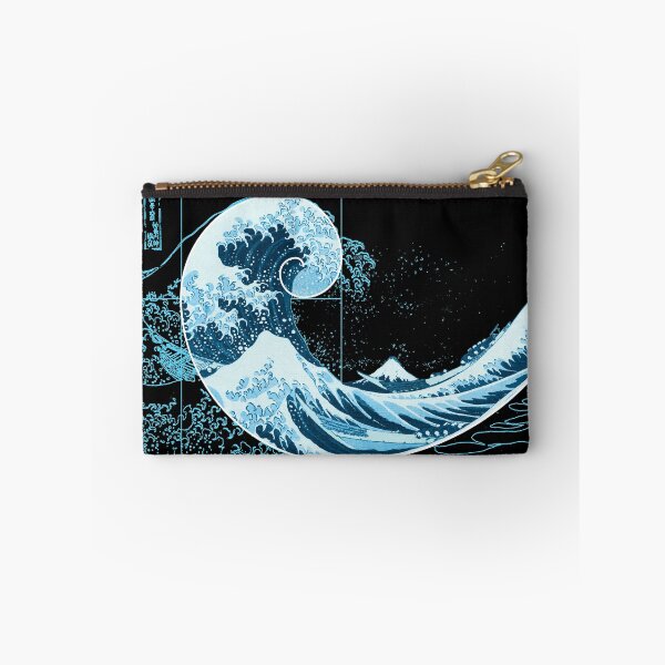 Item preview, Hokusai Meets Fibonacci, Blue designed and sold by SymbolGrafix.