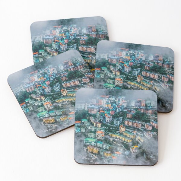 Item preview, Beautiful Colourful Houses on Hill....!! designed and sold by VIVEK KUMAR RAI.