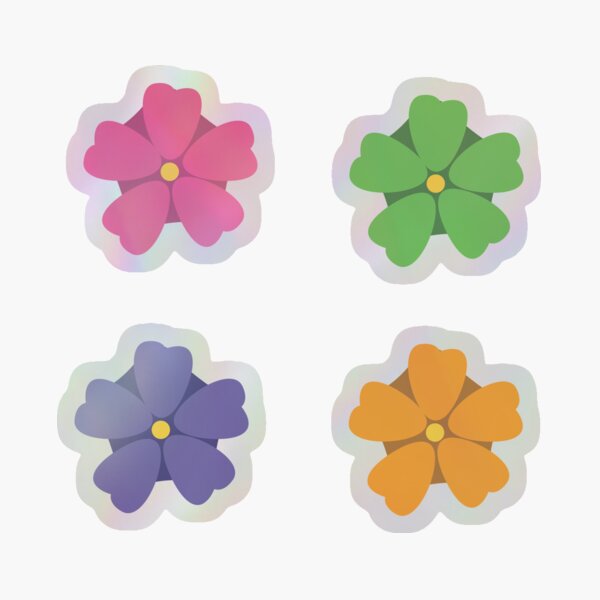 Item preview, cute flowers with different colors designed and sold by arwaIB.