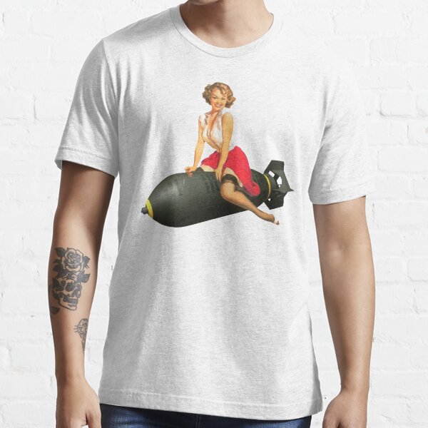 Pin Up Girl Bomber Lady Luck Essential T-Shirt