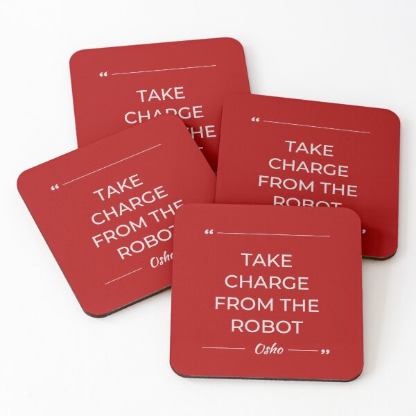 Item preview, Motivational Quote | Osho | Take Charge from the Robot designed and sold by RetComly.