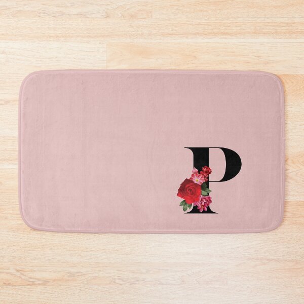 Item preview, Black Floral Letter P | English Alphabet Series  designed and sold by BYNANA80.