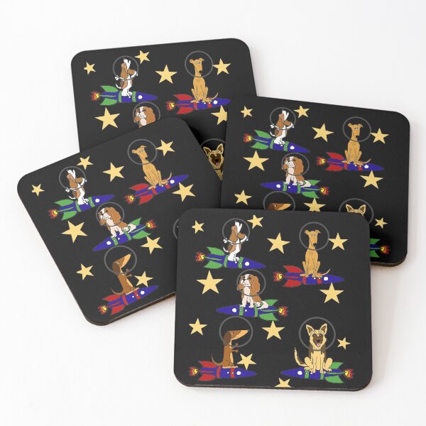 Item preview, Funny Rescue Dogs Astronauts in Space Cartoon designed and sold by Nature's Fancy.