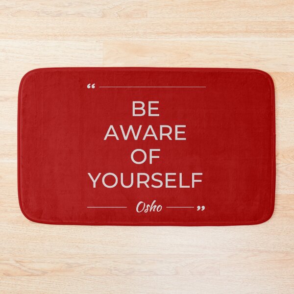 Item preview, Motivational Quote | Osho | Be Aware of Yourself designed and sold by RetComly.