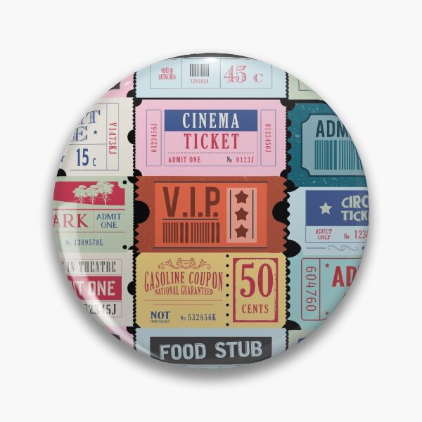 Item preview, Retro Vintage Ticket Stub designed and sold by Designs24U.