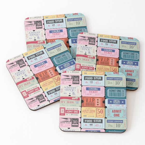 Item preview, Retro Vintage Ticket Stub designed and sold by Designs24U.